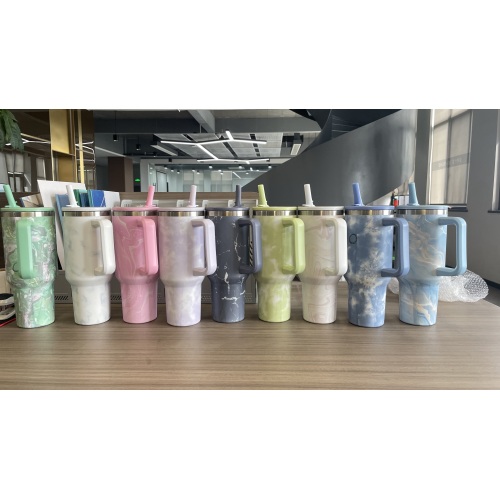 Gas Transfer Printing High Quality Double Wall Vacuum Insulated Water Bottle with Handgrip BPA Free Hot/Cold Thermos Flask