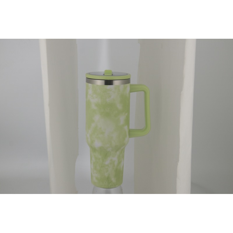 Gas Transfer Printing High Quality Double Wall  Vacuum Insulated Water Bottle with Handgrip BPA Free Hot/Cold Thermos Flask