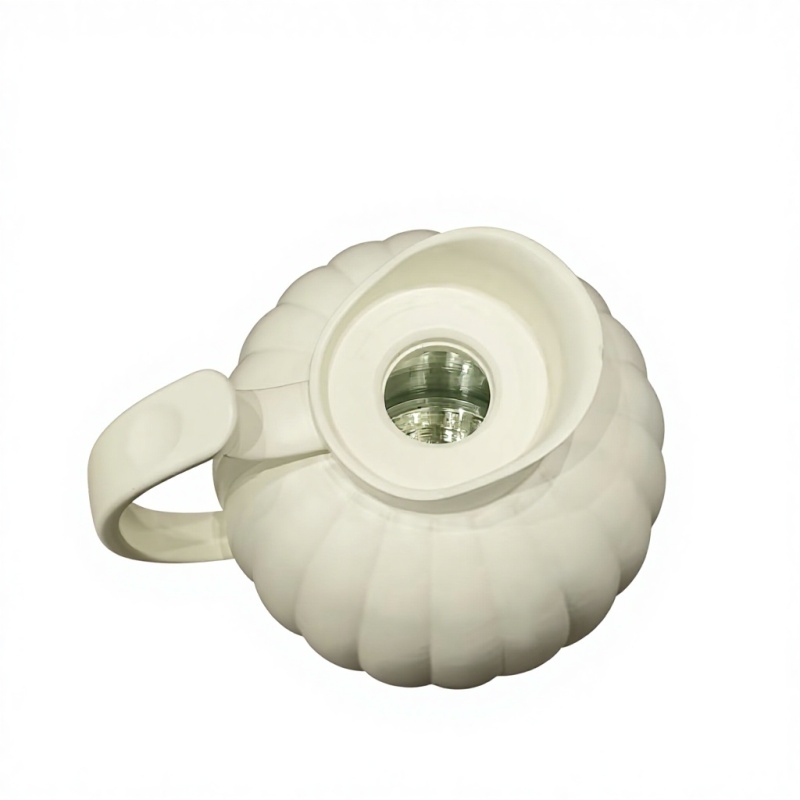 Jarra de agua de vidrio de lujo con doble pared y aislamiento al vacío, tapa a prueba de fugas, libre de BPA, ecológica, gran capacidad, aislamiento de 6 horas, ideal para fiestas.