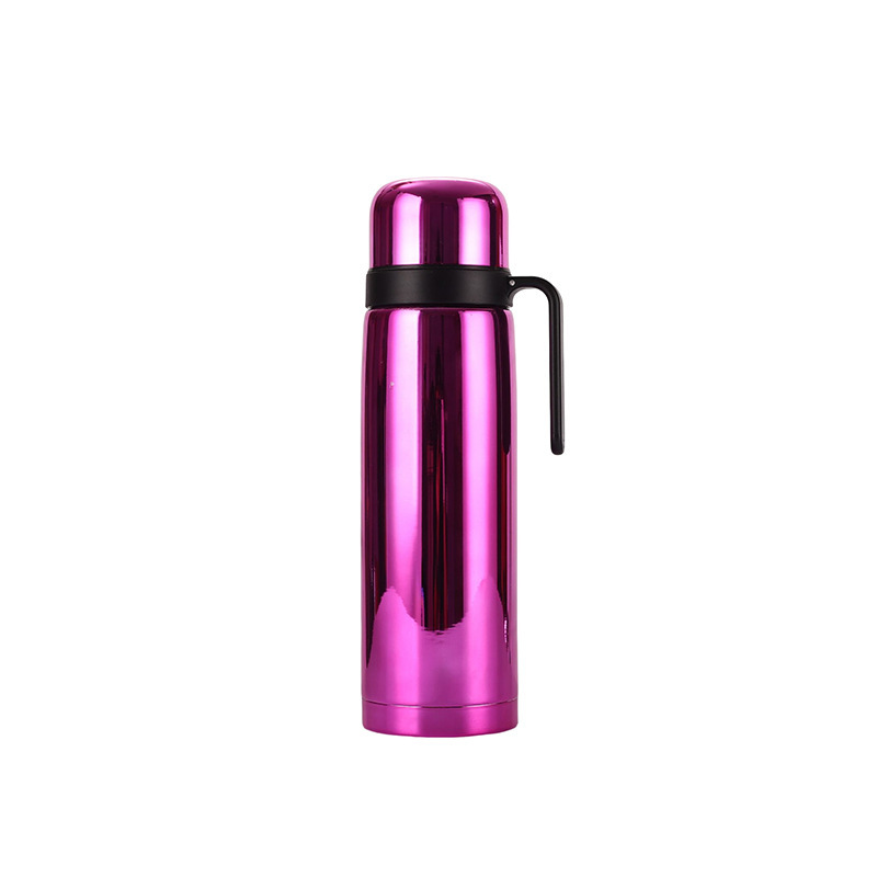 Classic 1000ml Vacuum Insulated Water Bottle Stainless Steel Bullet Shape Water Bottle Yerba Mate Set Flask With Handle