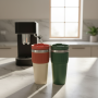 Classic Double Insulated Stainless Steel 304 Vacuum Cup Straw Portable Car Camping Coffee Cup On-the-go Drinking