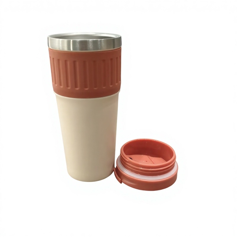 Classic Double Insulated Stainless Steel 304 Vacuum Cup Straw Portable Car Camping Coffee Cup On-the-go Drinking