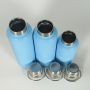 Bouteille isotherme en acier inoxydable avec logo personnalisé, sans BPA, étanche, à double paroi, idéale pour la salle de sport et les voyages.