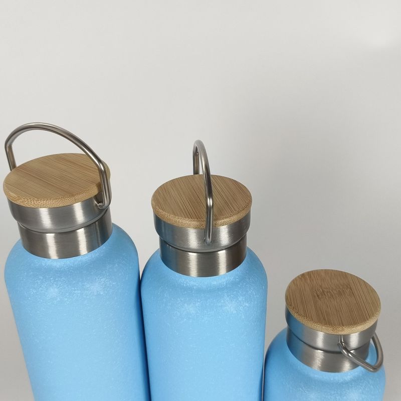 Bouteille isotherme en acier inoxydable avec logo personnalisé, sans BPA, étanche, à double paroi, idéale pour la salle de sport et les voyages.