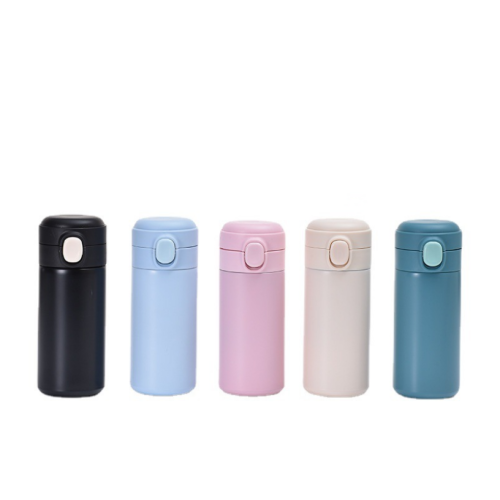 Wholesale Custom New Bouncing Cup Lock Stainless Steel Vacuum Pea Cup Water Bottle