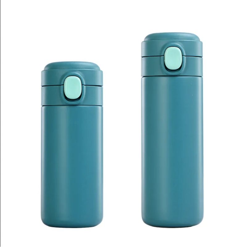 Wholesale Custom New Bouncing Cup Lock Stainless Steel Vacuum Pea Cup Water Bottle