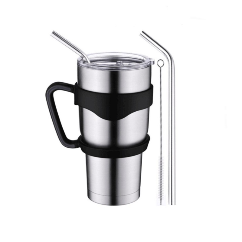 30oz Tumbler Stainless Steel Tumbler Cup With Lid and Straw Vacuum Insulated Double Wall Travel Coffee Mug Cups