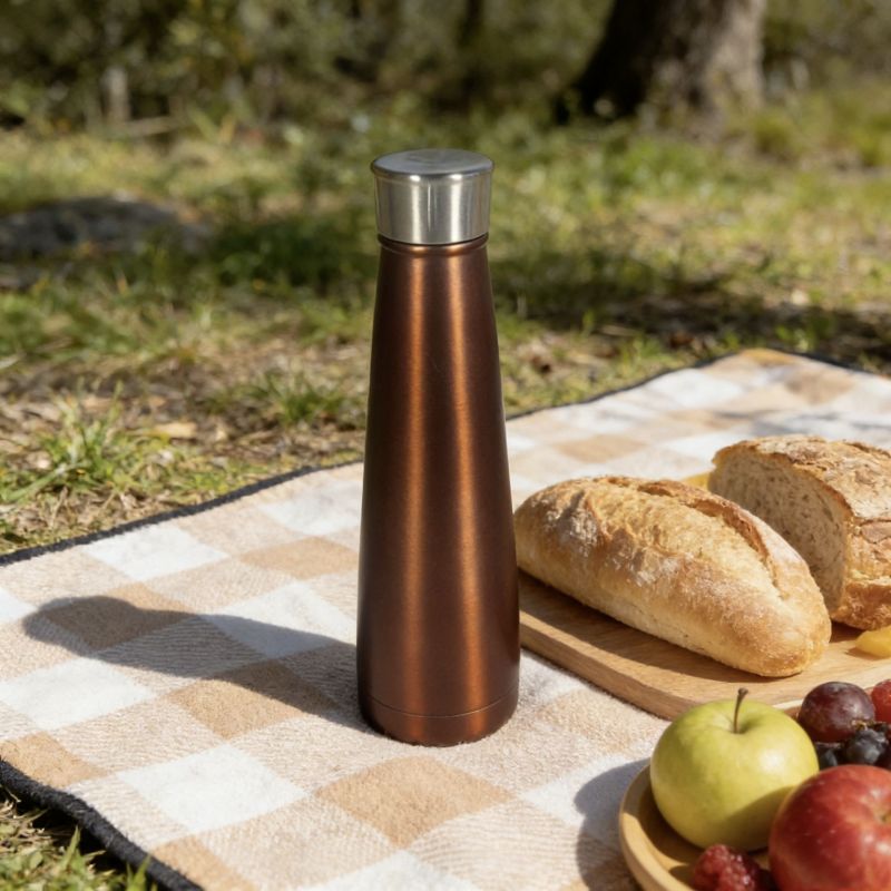 Doppelwandiger, vakuumisolierter Edelstahlbecher, 500 ml, umweltfreundlich, BPA-frei, auslaufsicher, 12–24 Stunden, ideales Geschenk für Geschäftskunden