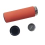 Termo inteligente con aislamiento LED, de acero inoxidable, con pantalla de temperatura, colador para té y taza termo portátil.