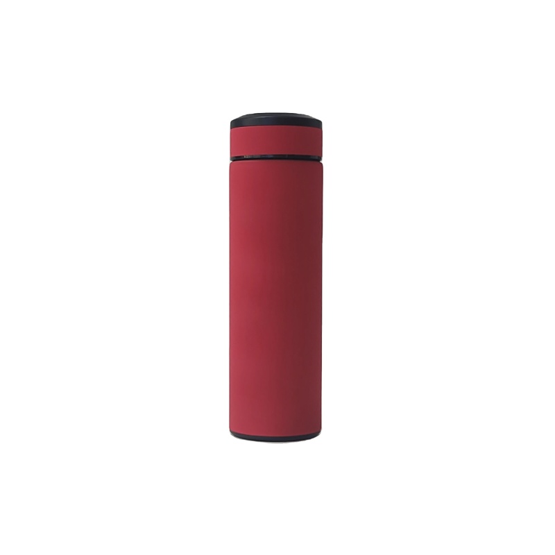 Termo inteligente con aislamiento LED, de acero inoxidable, con pantalla de temperatura, colador para té y taza termo portátil.