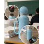 Sparkling Crystal Studded Stainless Steel Thermal Flask with Detachable Mate Cup Set and Spill-Proof Sip Nozzle for Daily