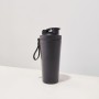 700ml Gym Outdoor Sports Insulated Stainless Steel Water Bottle Protein Shaker Bottle with Scale Cup