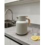 SHUANGLI 304 Stainless Steel Insulated Kettle Thermos Wooden Handle Double-layer Vacuum Portable Jug