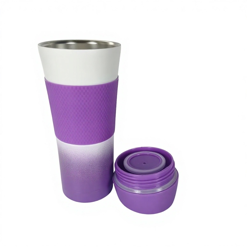 Bestseller: Klassischer, umweltfreundlicher, vakuumisolierter, auslaufsicherer und BPA-freier tragbarer Thermosbecher aus Edelstahl (450 ml) für unterwegs – ideal fürs Business.