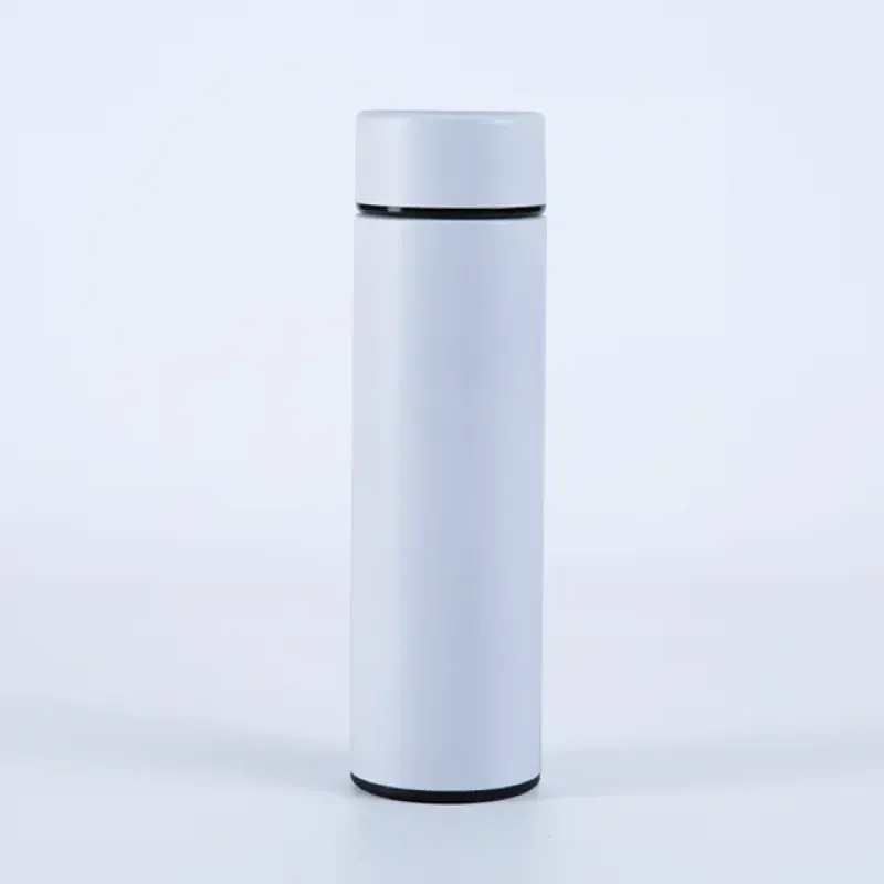 Bottiglia d'acqua a doppia parete in acciaio inox da 480 ml, bottiglia sportiva colorata, adatta per bere direttamente acqua bollente, materiale metallico