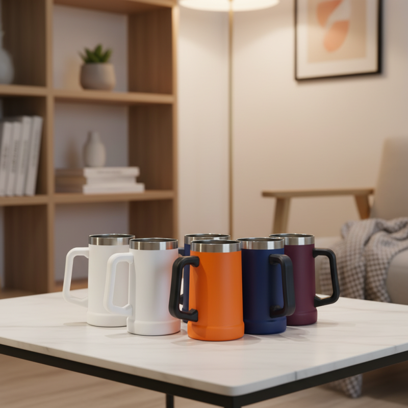 Wholesale Outdoor Party 710ML Beer Mug Stainless Steel Double Wall Vacuum Thermos Insulated Eco-Friendly Travel Water Bottle