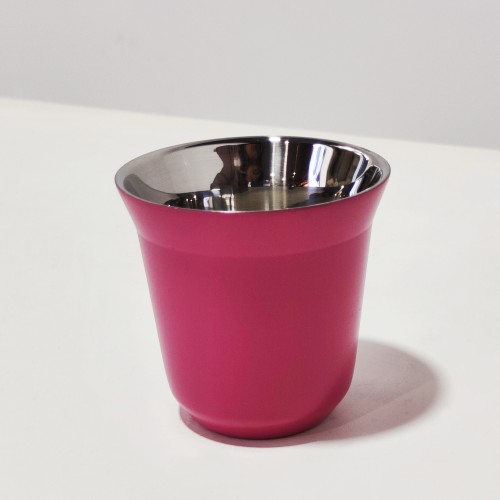 Stainless Steel Metal Unique Group Insulated  Coffee Mugs Glasses Demitasse Espresso Cups