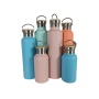 Stainless Steel Double Wall Vacuum Insulated Thermos Water Bottle Bamboo Lid-12-24 Hours Thermal Performance BPA Free for Travel