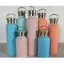 Stainless Steel Double Wall Vacuum Insulated Thermos Water Bottle Bamboo Lid-12-24 Hours Thermal Performance BPA Free for Travel