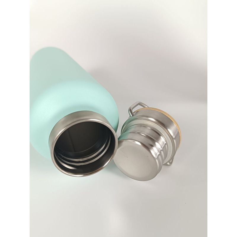 Stainless Steel Double Wall Vacuum Insulated Thermos Water Bottle Bamboo Lid-12-24 Hours Thermal Performance BPA Free for Travel