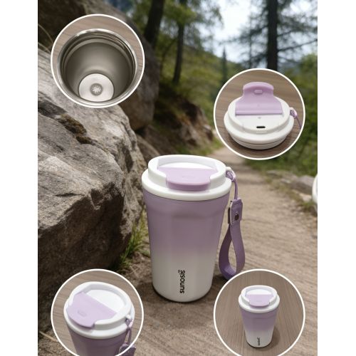 Stylish square eco friendly portable double wall stainless steel thermos cup for work daily life outdoor activities and more