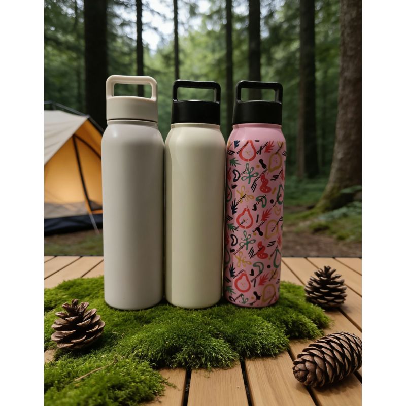 High-Capacity Sports Vacuum Insulated Water Bottle with Leak-Proof Lid for Gym, Running and Outdoor Sports
