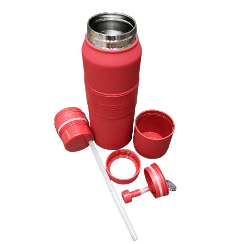 New 1000ml Double Wall Stainless Steel Water Bottle Yerba Mate Tea Cup Gourd Madai Tumbler