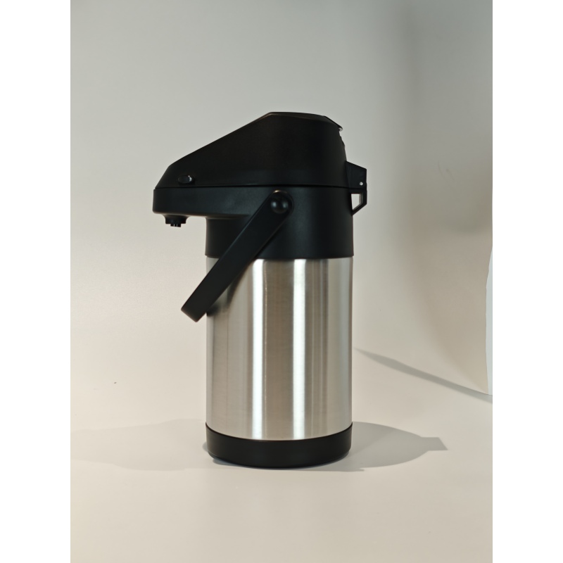 3L Coffee Dispenser Air Pump 12 -24Hour Heat Cold Retention Stainless Steel Water Thermos Airpot