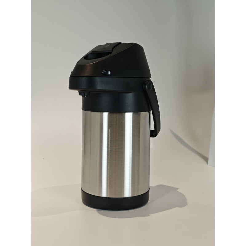 3L Coffee Dispenser Air Pump 12 -24Hour Heat Cold Retention Stainless Steel Water Thermos Airpot