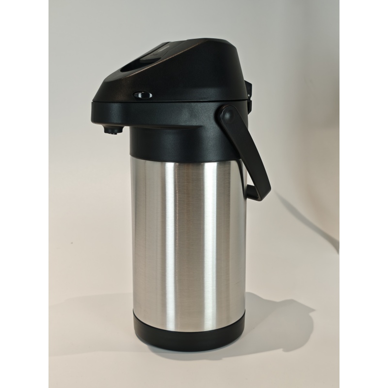3L Coffee Dispenser Air Pump 12 -24Hour Heat Cold Retention Stainless Steel Water Thermos Airpot