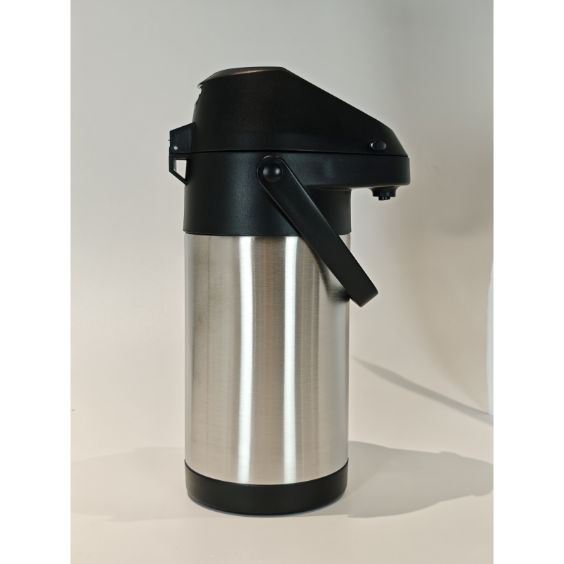 3L Coffee Dispenser Air Pump 12 -24Hour Heat Cold Retention Stainless Steel Water Thermos Airpot