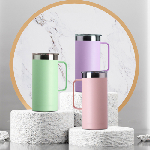 24oz Classic Stainless Steel Vacuum Insulated Reusable Powder Coating Beer Coffee Mug