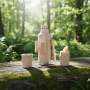 Doppelwandige, vakuumisolierte Edelstahl-Wasserflasche, auslaufsichere Thermoskanne für Outdoor-Aktivitäten