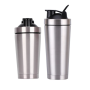 Individuell gestalteter, isolierter Protein-Shaker aus Edelstahl mit Waage für Fitnessstudios