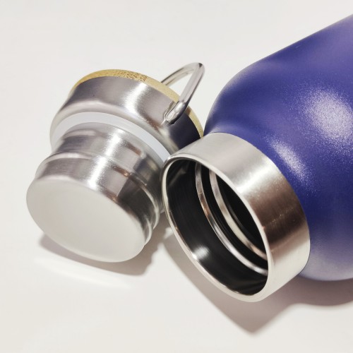 Travel Double Walled Vacuum Insulated Water Bottle Leak-proof Wide Mouth Stainless Steel Water Bottle