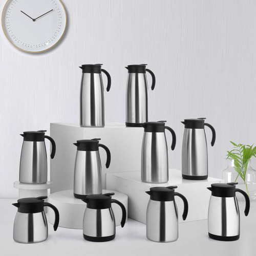 2024 Hot Sales High Quality Customized Color Metal Coffee Pot Double Wall Stainless Steel Vacuum Flask Pot