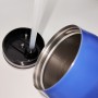 新デザイン真空カップ二重構造304ステンレススチール製トラベル用断熱コーラ缶 500ml（蓋とストロー付き）