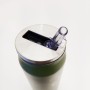 新デザイン真空カップ二重構造304ステンレススチール製トラベル用断熱コーラ缶 500ml（蓋とストロー付き）