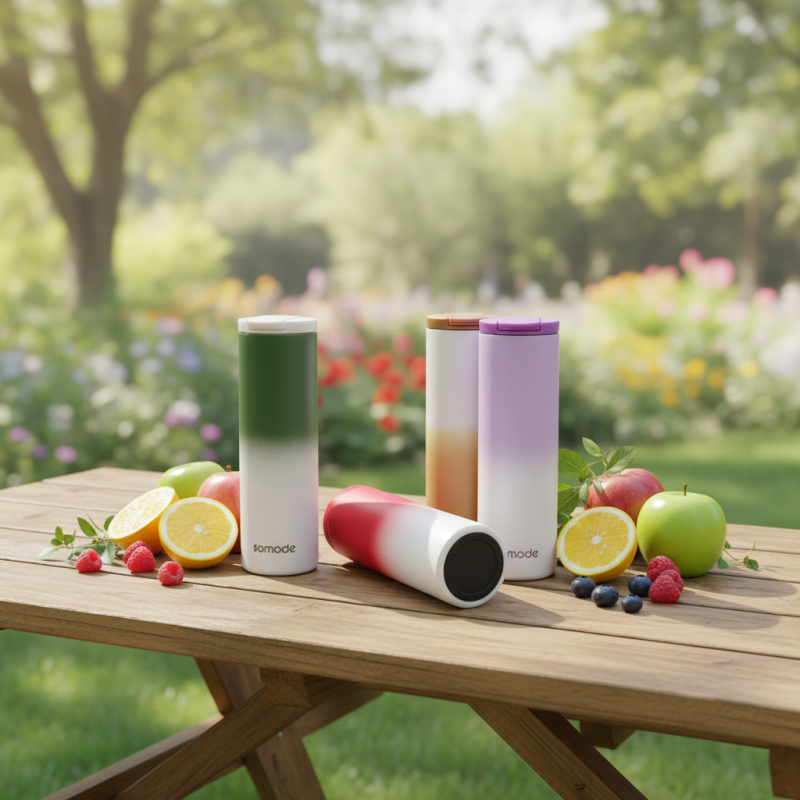 Beliebte, hochwertige, klassische 500-ml-Thermoskanne aus Edelstahl mit 12–24 Stunden Wärmedämmung und Farbverlauf für Outdoor-Aktivitäten