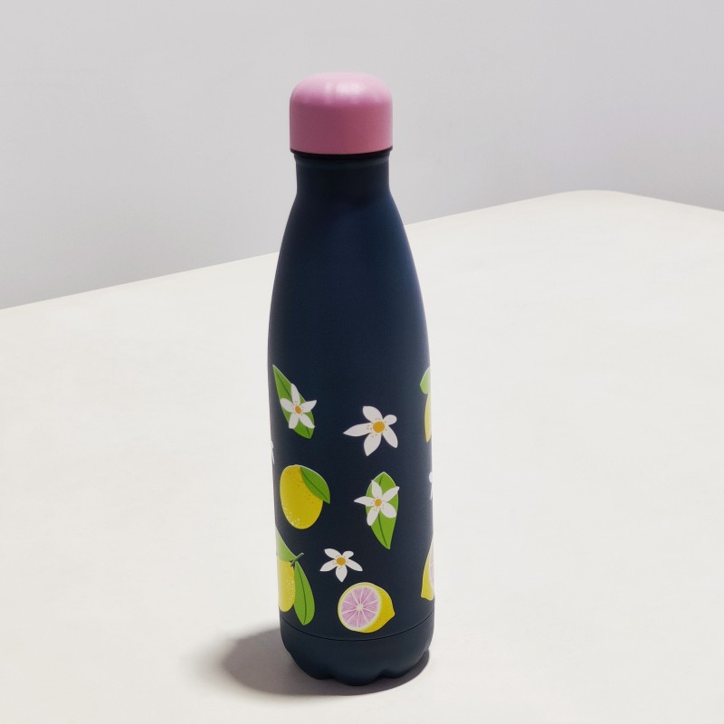 500ML Customized 304 Double Wall Stainless Steel Vacuum Thermos Flask Bottle With 3D Printing