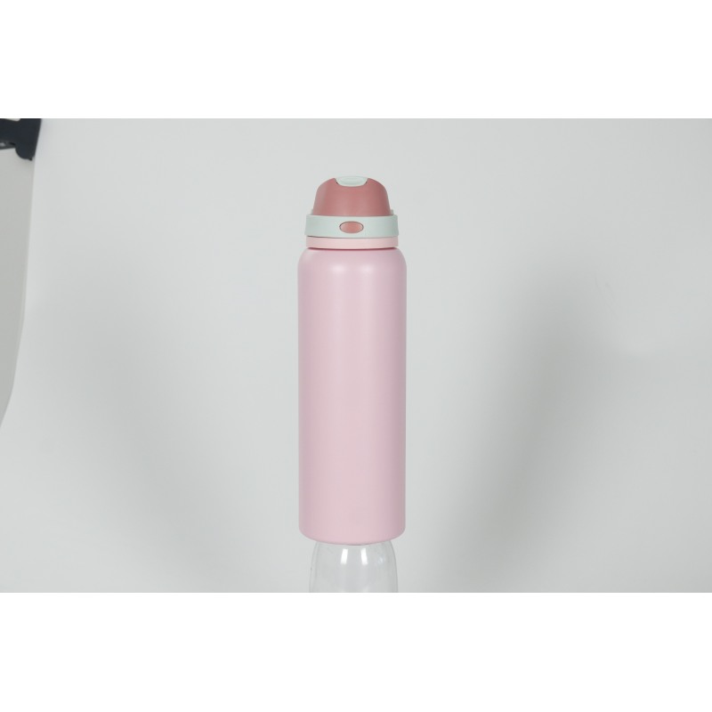 Bottiglia termica a doppia parete in acciaio inox con isolamento sottovuoto per acqua calda e fredda.