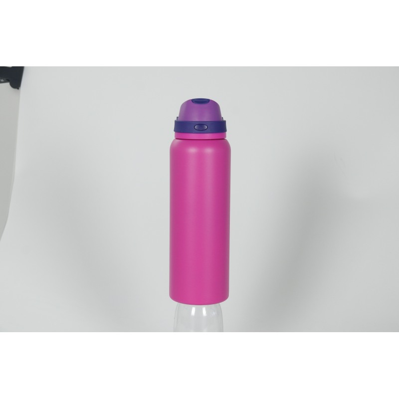 Bottiglia termica a doppia parete in acciaio inox con isolamento sottovuoto per acqua calda e fredda.