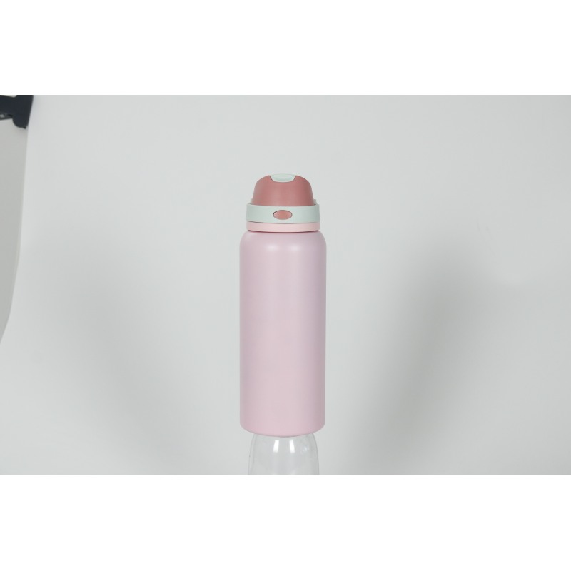 Bottiglia termica a doppia parete in acciaio inox con isolamento sottovuoto per acqua calda e fredda.