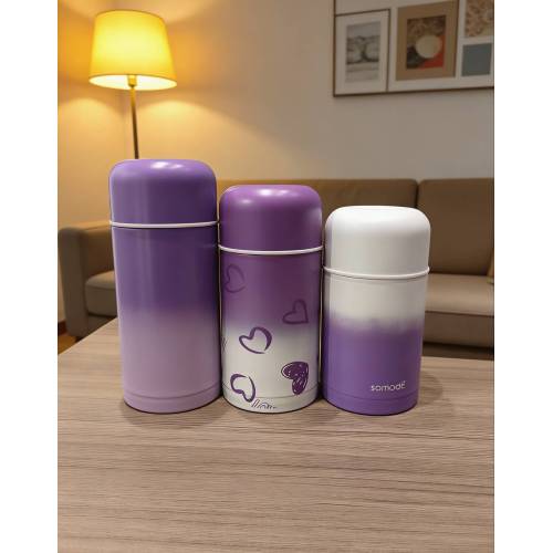 Gradient Design Insulated Food Canister, Stainless Steel Vacuum Thermal Lunch Box with Leak-Resistant Cap for Kids and Office