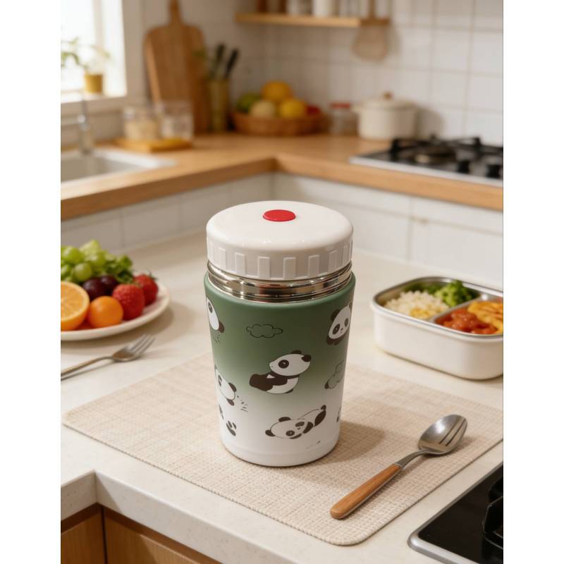 Gradient Design Insulated Food Canister, Stainless Steel Vacuum Thermal Lunch Box with Leak-Resistant Cap for Kids and Office