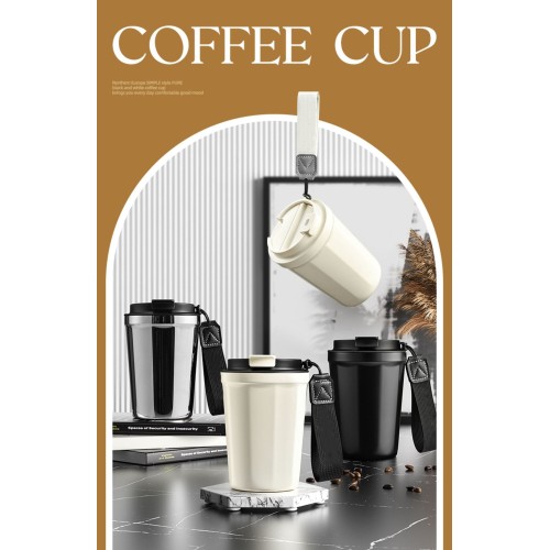 Wholesale Stainless Steel Coffee Mug Leakproof Thermos Travel Thermal Vacuum Flask Insulated Cup Milk Tea Water Bottle