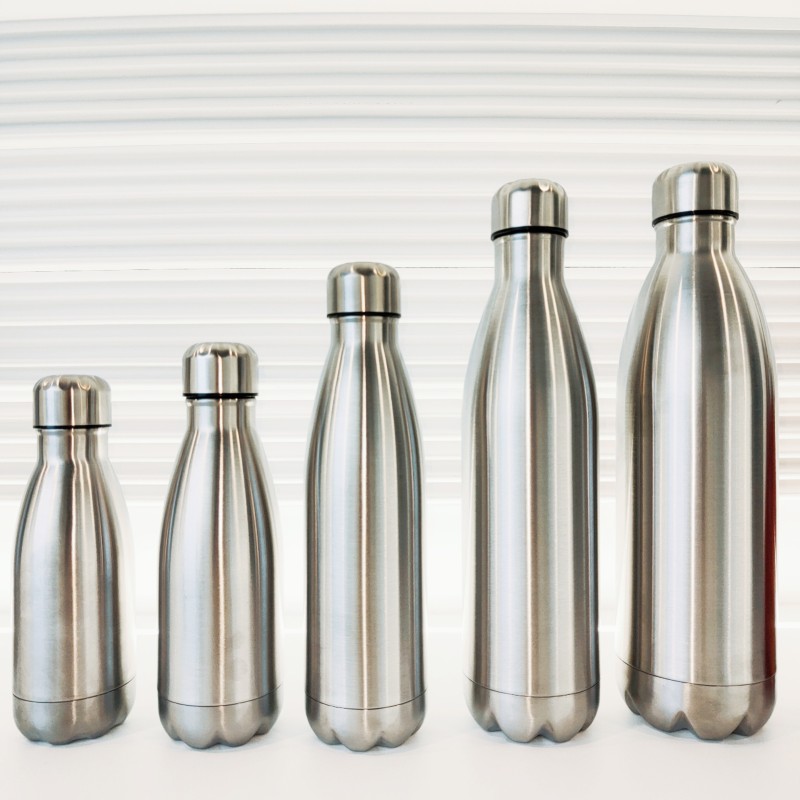 500ml Wholesale Custom logo Cola Shaped Sports Double Wall Stainless Steel Water Bottle