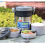 Three Layer Stainless Steel Vacuum Insulated Sealing Fresh Food Box Lunch Box Leakage-Proof Soup Pot Cutlery Set Lunch Jar