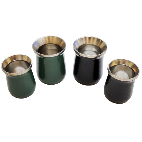 Easy to Clean Classic Stainless Steel Thermal Mate Tea Cup Set with Spoon and Cleaning Brush