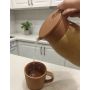 Jarra térmica aislada de acero inoxidable 304 de gran capacidad para café y té, ideal para la oficina y el hogar.